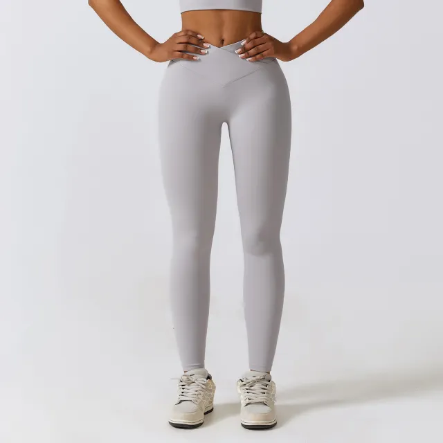 Outdoor Cycling Sports Running Workout Quick drying Nude Feel Tights Rhino Gray - Shop at LoveMi