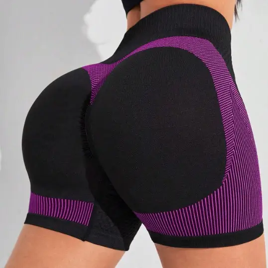 Women's Fashion Seamless Peach Tight High Waist Sports And Fitness Shorts