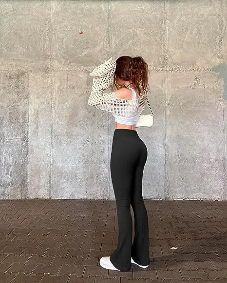 Casual Yoga Pants Stripe Pant Ladies Black - Shop at LoveMi