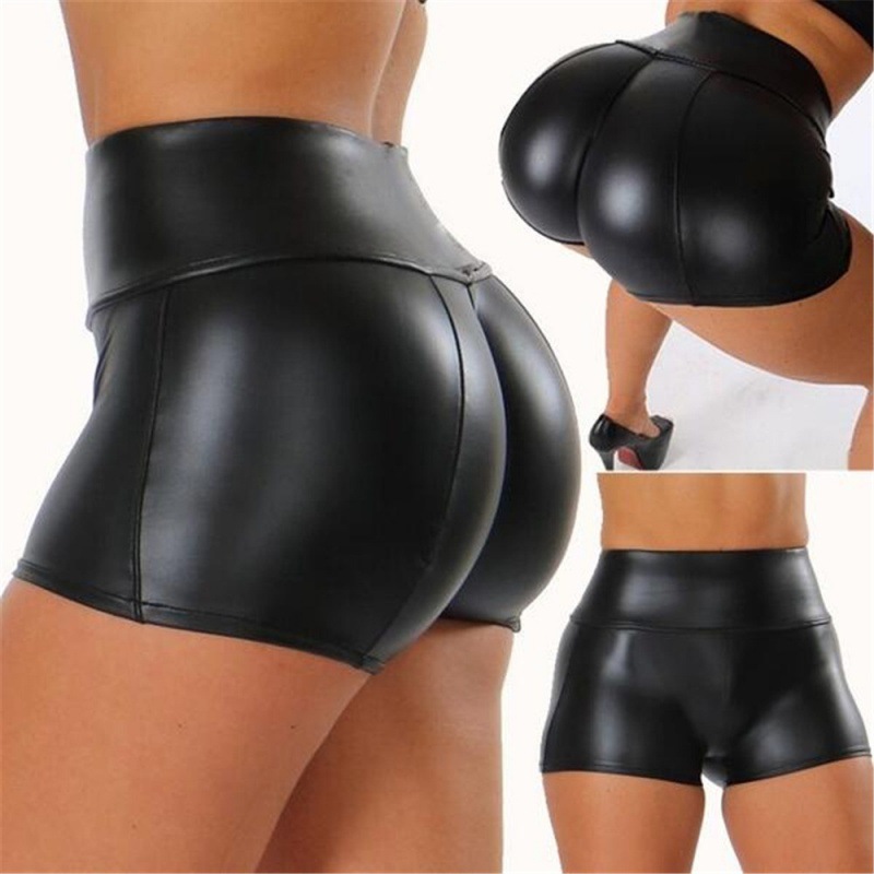 Bodycon Hip-hugging Nightclub Outfit Leather Shorts