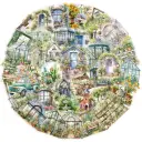 PET Transparent Garden Cottage Decorative Stickers view 2