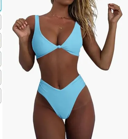 Fashion Multi color Swimsuit Women's Bikini Light Blue - Shop at LoveMi