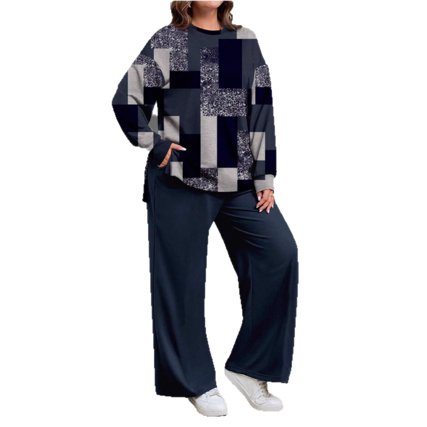 Loose Oversized Set Casual Comfortable Two-piece - Image 2