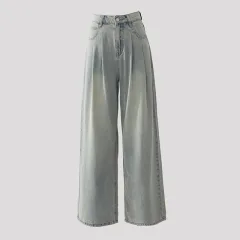 Women's American-style Retro Wide Leg Jeans - Retro Trousers - View 1