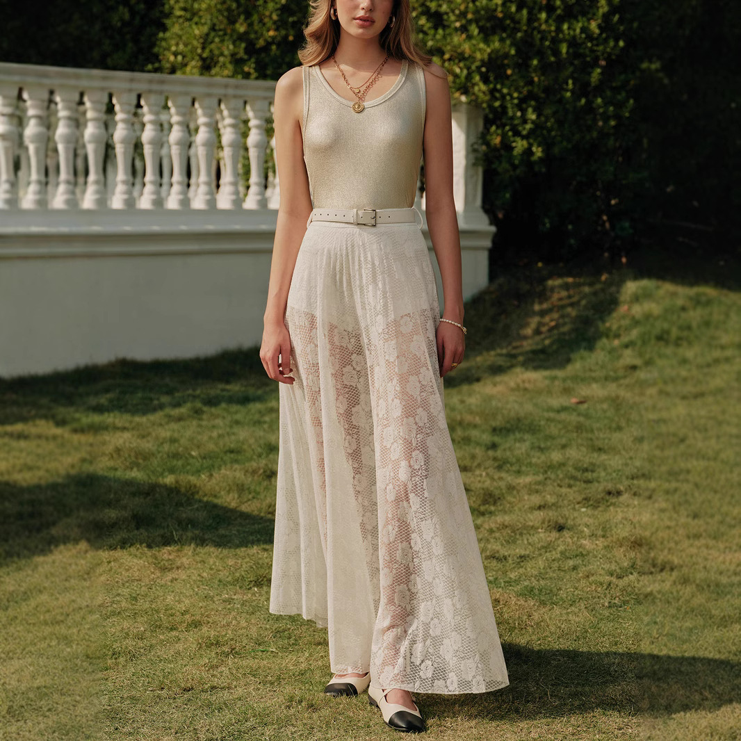 Sexy See-through Lace Pregnant Women Photo V-neck Dress