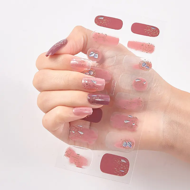 Gilding Cat's Eye Letter Color Nail Sticker