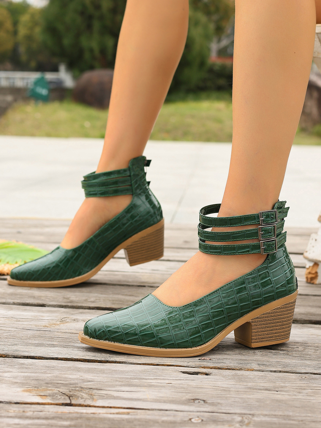 Women's Fashion Zipper High-Heel Pumps 25 652f5fac 72f0 4851 95a5 6c5a03f3df76