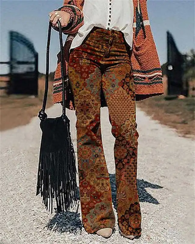 Women's Pants 3D Printed Wide leg Pants Loose Casual 005 L Hot Sale 005-L - Shop at LoveMi