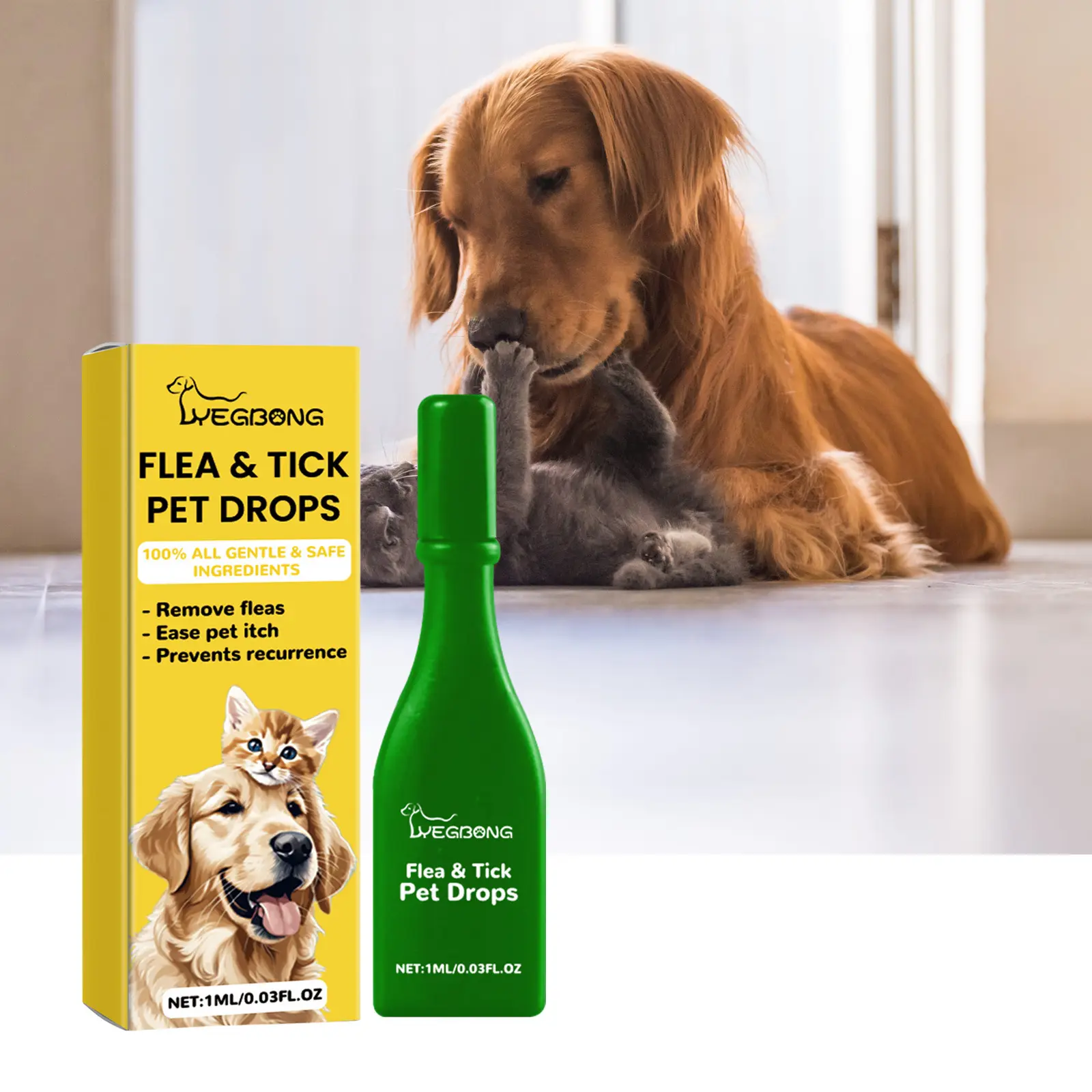 Cat And Dog Cleaning External Fleas Lice
