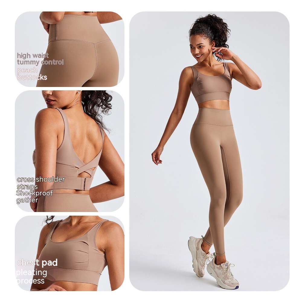 Yoga Clothes Suit Push Up Shaping Workout Exercise Underwear Breathable Bottoming Female High Waist Hip Lift