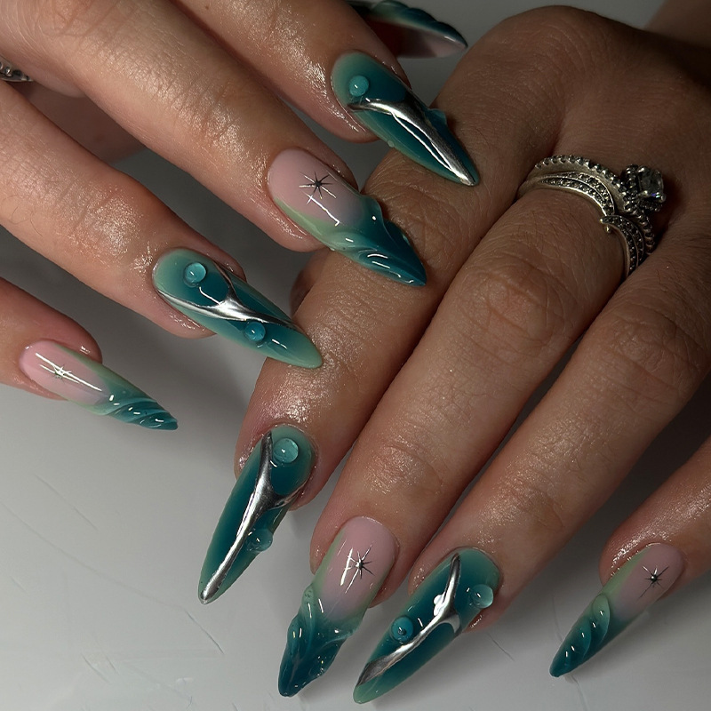 Wear Nail Finished Ice-permeable Ins Style Fashion Nail Stickers