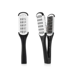 Hairdressing Clamp Comb Bristle Straight Hair Styling Straight Straight Hair V-shaped Comb - Clamp Comb White - View 1