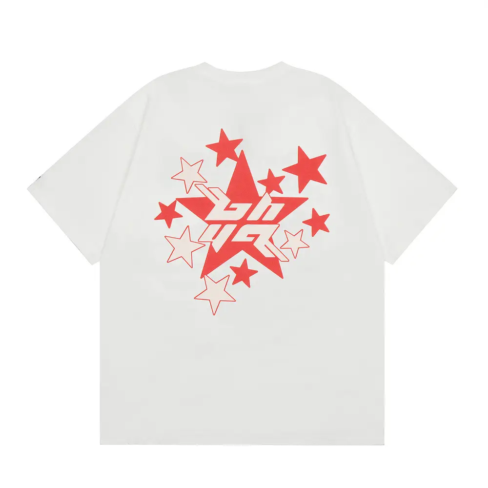 Small Creative Pentagram Printed Short Sleeve
