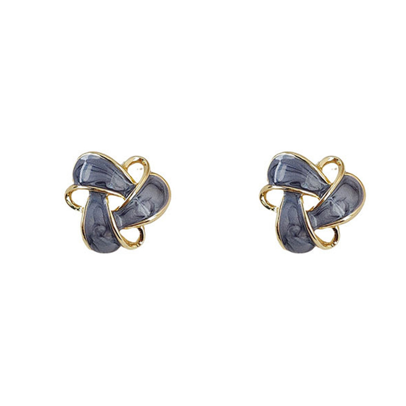 All-match Retro Flower Petite Earrings Women