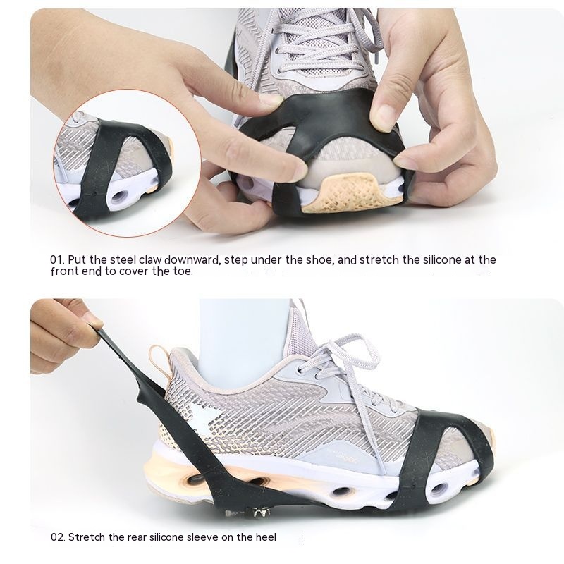 Outdoor Mountaineering Ice Fishing Snow Crampons Non-slip Shoe Cover - Image 2