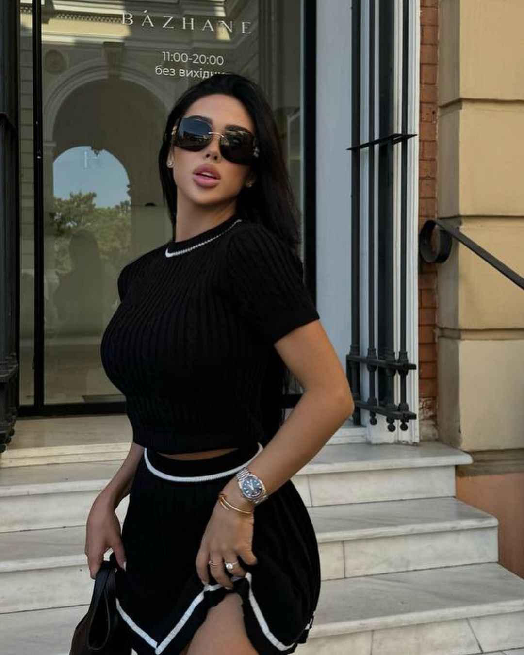 Short Sweater Pleated Skirt Women - Image 5