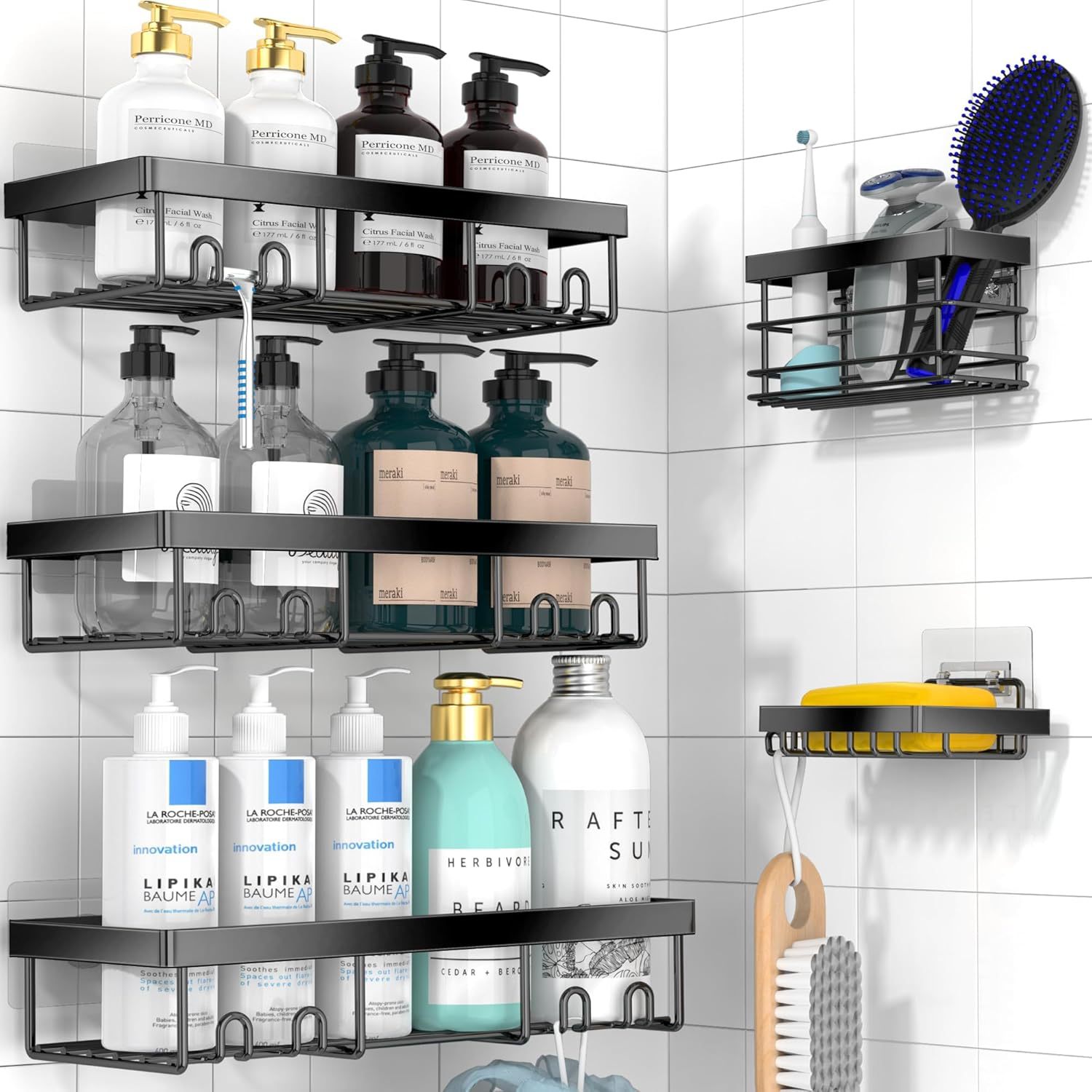 Punch-free Wall Hanging Decoration-type Bathroom Rack