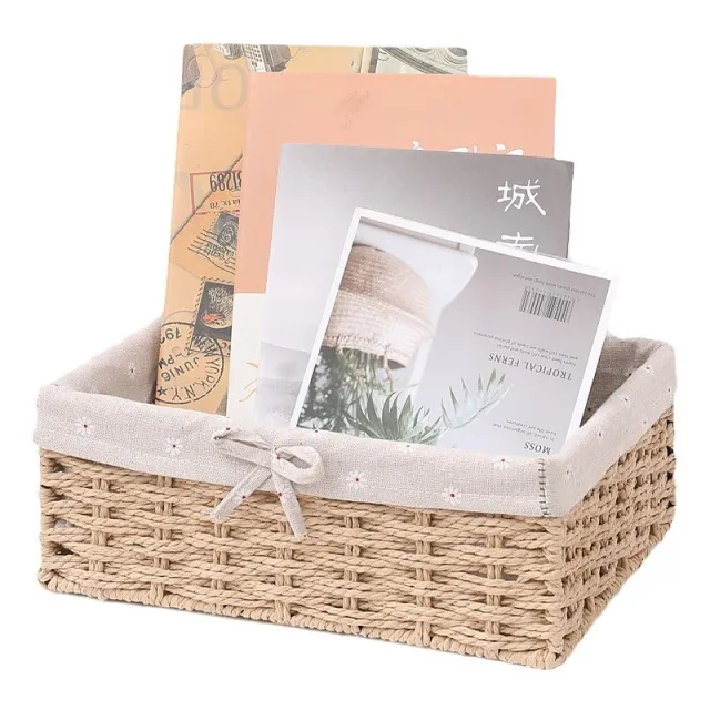Desktop Key Coffee Table Cosmetics Cloth Storage Box Khaki - Shop at LoveMi