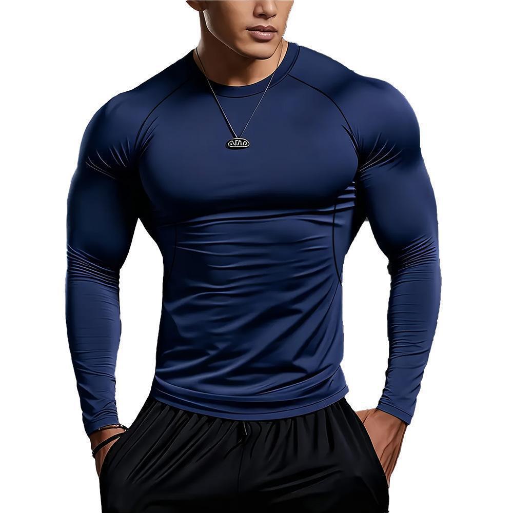 Long-sleeve T-shirt Tight-fitting Muscle-fit Athletic Workout Top