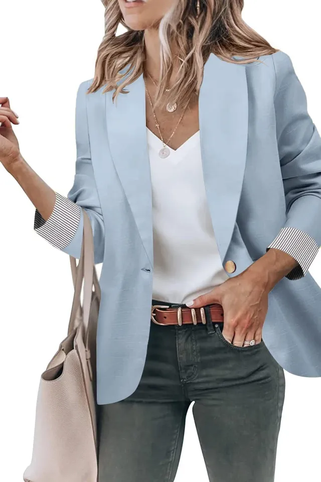 Women's Cardigan Button Small Coat Long Sleeve Short Suit G76Z329 - Shop at LoveMi