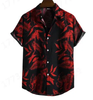 Plus Size Men's Fashion 3D Digital Printing Top 3 Colors - Shop at LoveMi