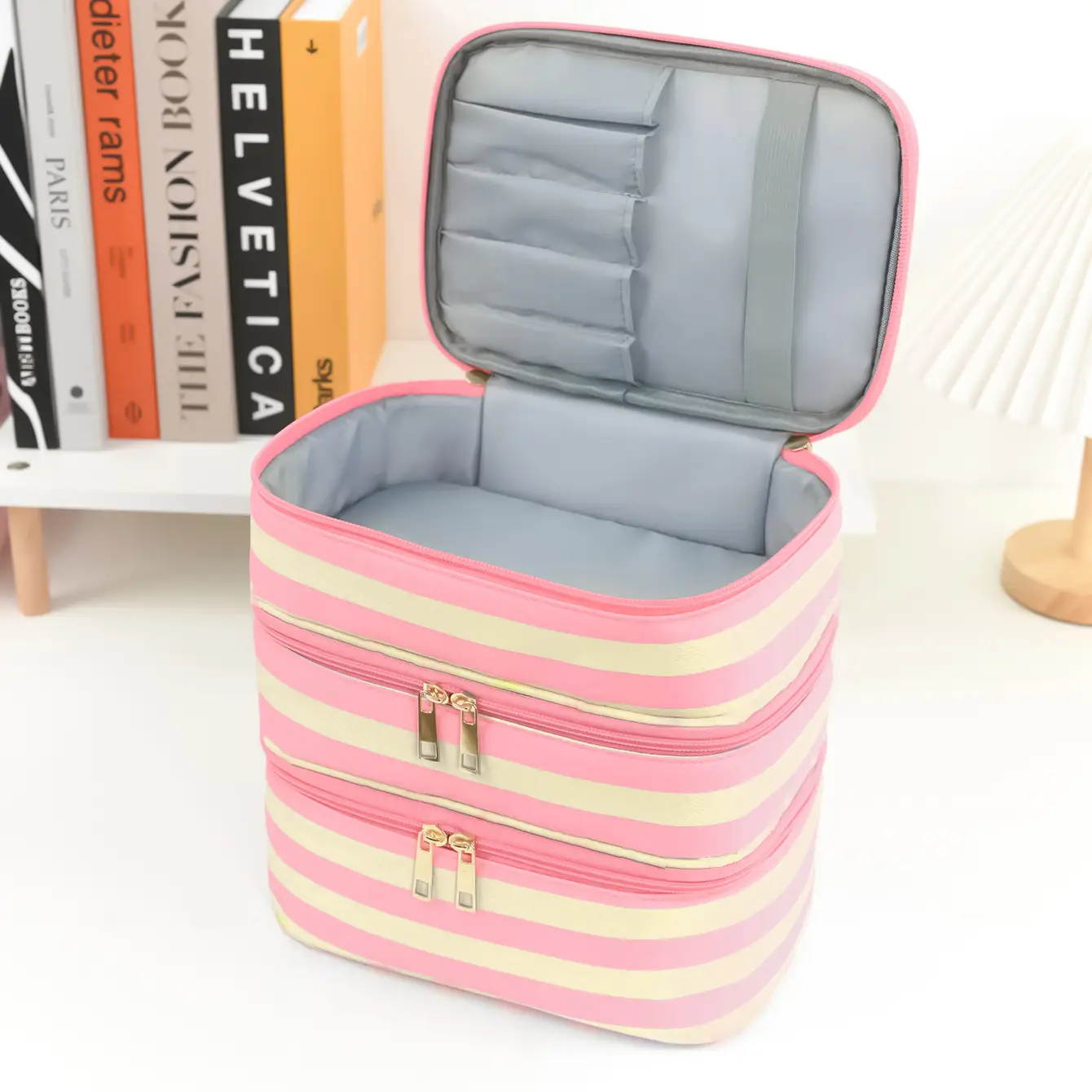 Portable Makeup Organizer For Storing Toiletries And Travel Essentials