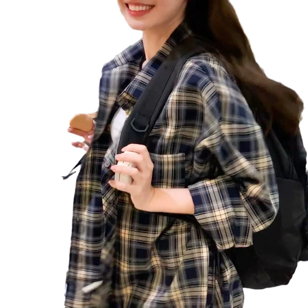 Women's Fashion Casual Retro Plaid Overshirt