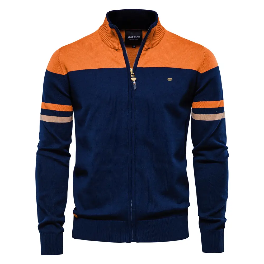 Men's Fashion Casual Simple Zipper Sweater