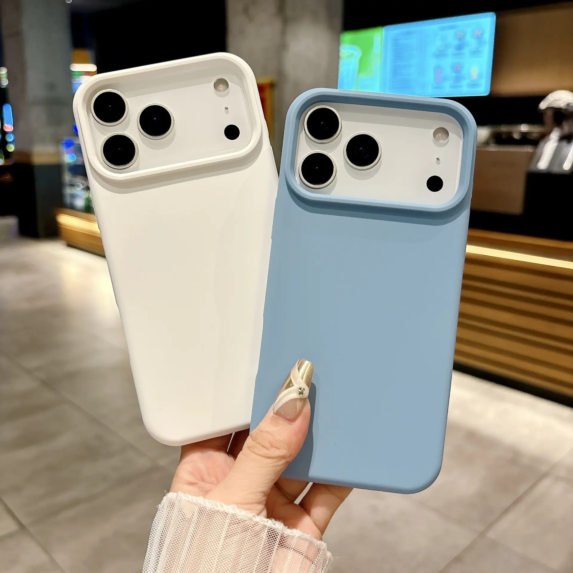 Liquid Silicone Phone Case In Solid Color