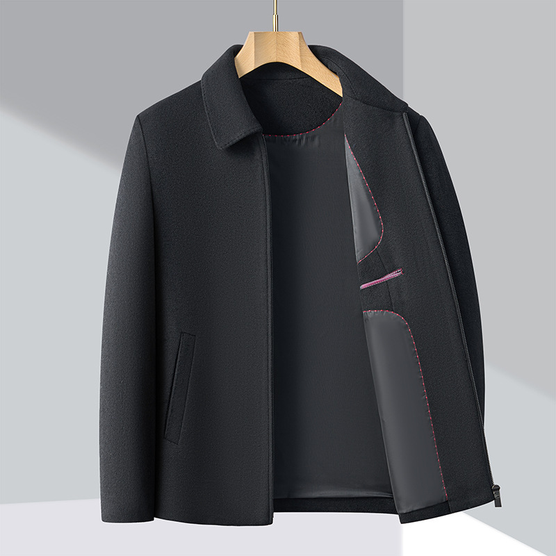 Men's Fashionable Casual Short Wool Blazer 4