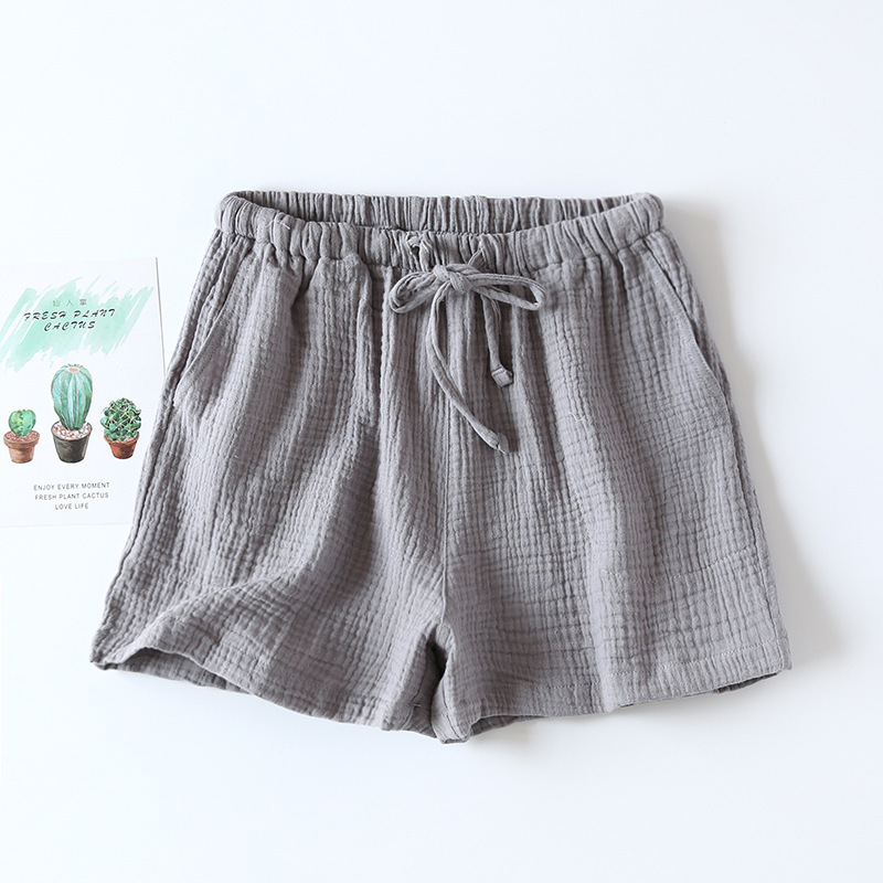 Cotton Cloth Double layer Thin Women's Summer Pajama Pants Women's Gray - Shop at LoveMi
