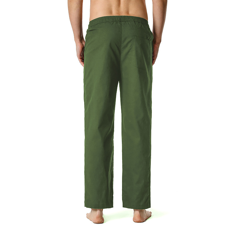 Non-stretch Cotton-linen Casual Regular-length Capri Pants For European And American Youth image 5