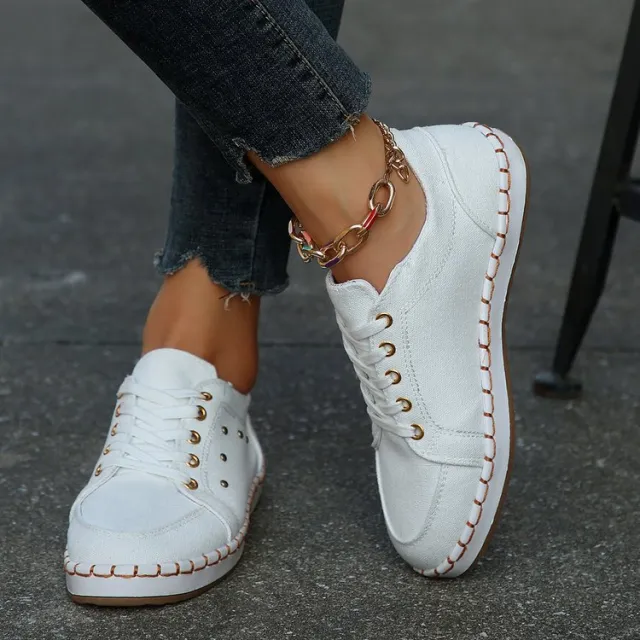 Large Size Canvas Shoes Women's Outer Wear Pumps Comfortable All matching White - Shop at LoveMi