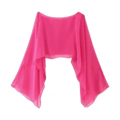 Spring Mesh Outerwear Women's Fashion Casual Top - Rose Red - View 1