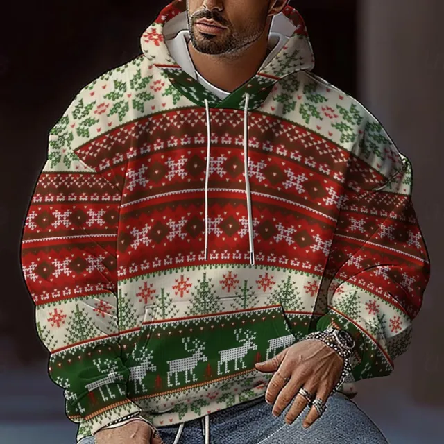 Men's Fashion New Digital Printed Hoodie Cd088 Xxxl - Shop at LoveMi