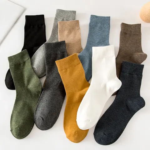 Tube Socks Autumn and Winter Solid Color