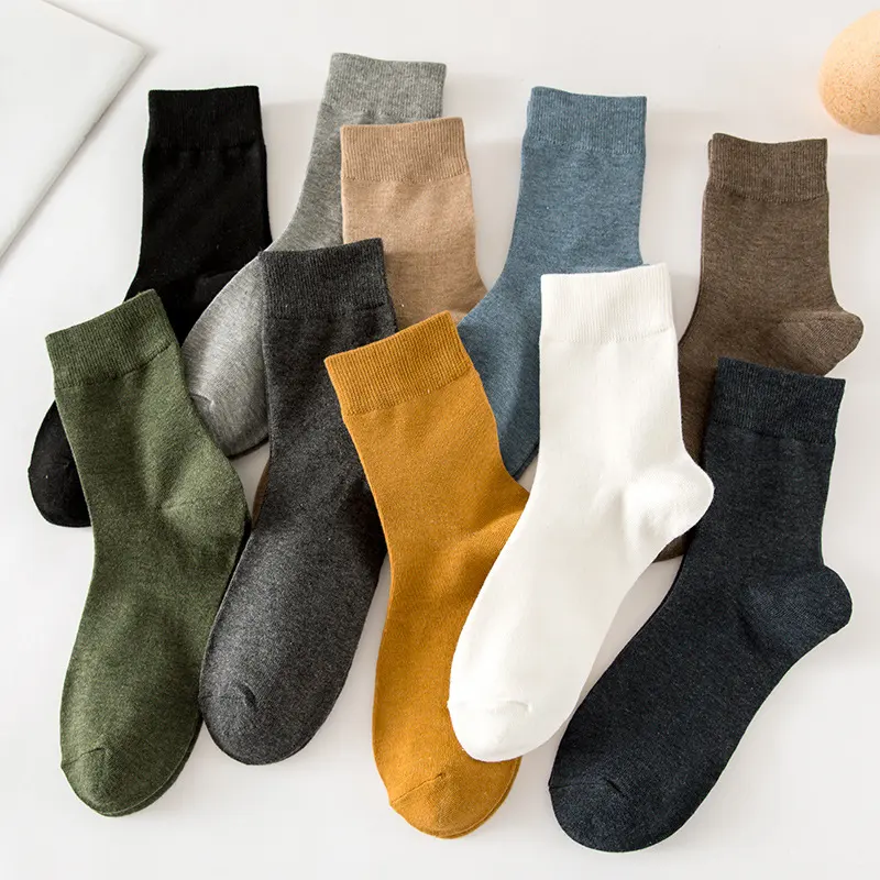 Tube Socks Autumn and Winter Solid Color