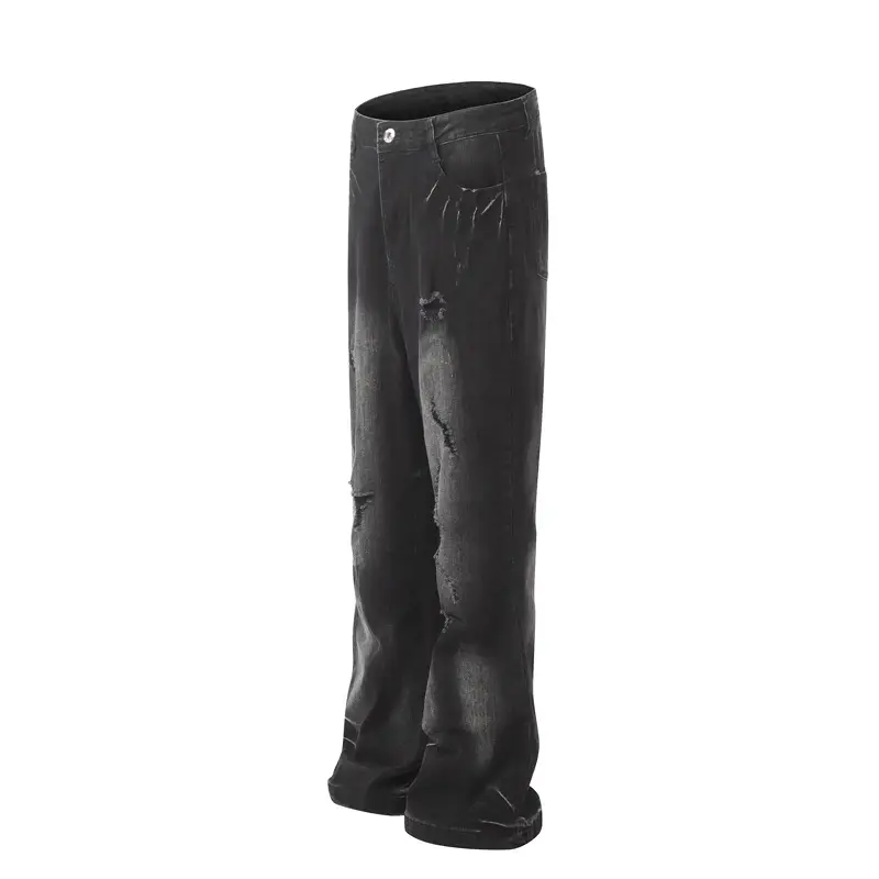 Vintage Straight Worn Jeans Men's Design
