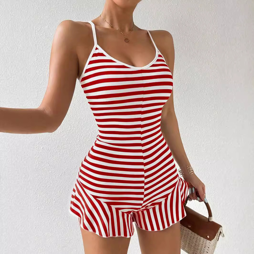 Spring and summer women&#39;s elegant casual slim fit French style women&#39;s ruffle strips