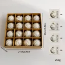 Antique Gold 6Cm 16Pcs