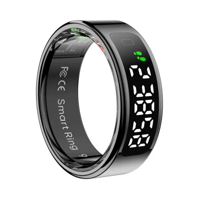 Multifunctional R11 Smart Ring With Screen Display Black - Shop at LoveMi
