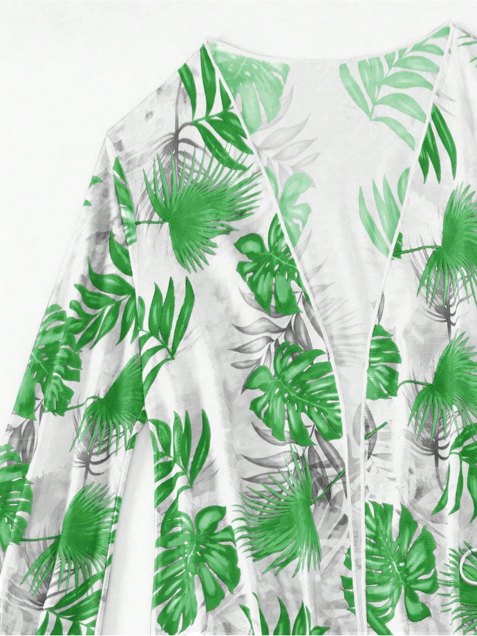 Блузка с длинными рукавами и полосками бикини