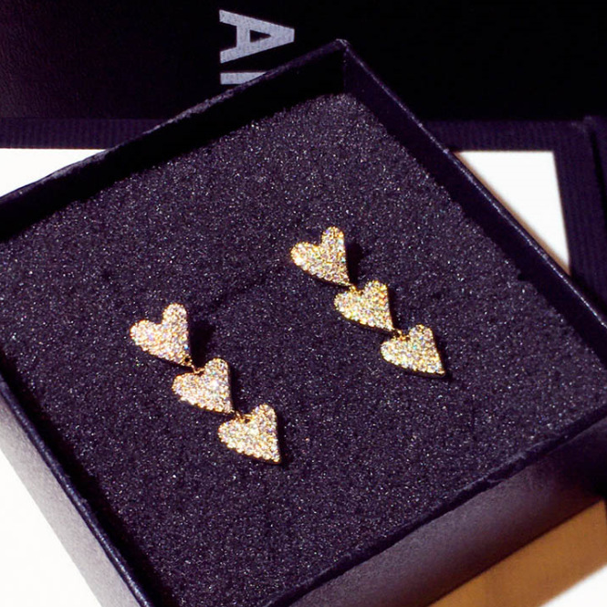 Heart-shaped Elegant Stud Earrings For Women