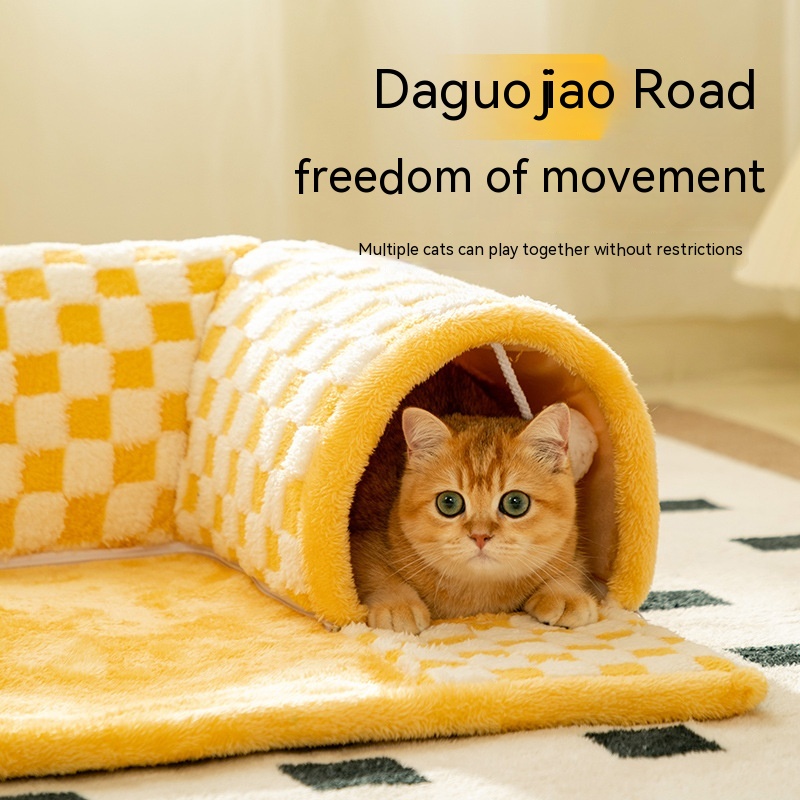 Duokete Cathouse Doghouse Autumn And Winter Warm Tunnel