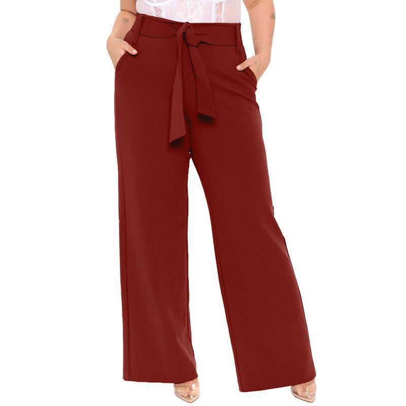 New Womens Independent-site Solid-color Shopee Casual Pants