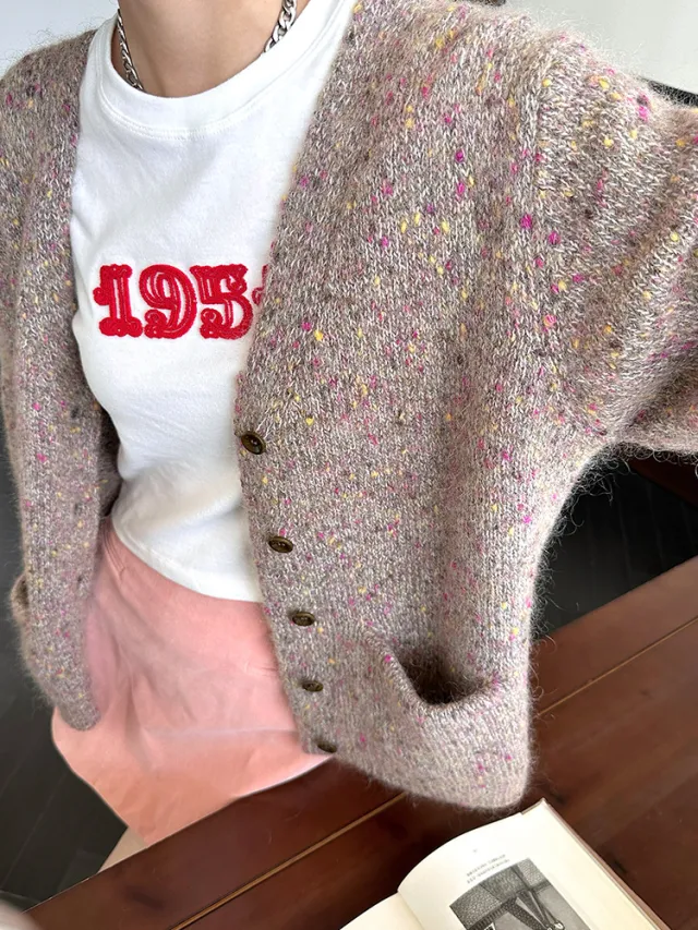 Loose Wool Sweater Top Coat Purple - Shop at LoveMi