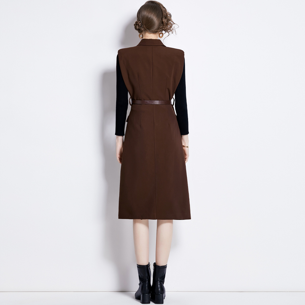 Sleeveless Knitted Midi Dress, picture 2 of 5