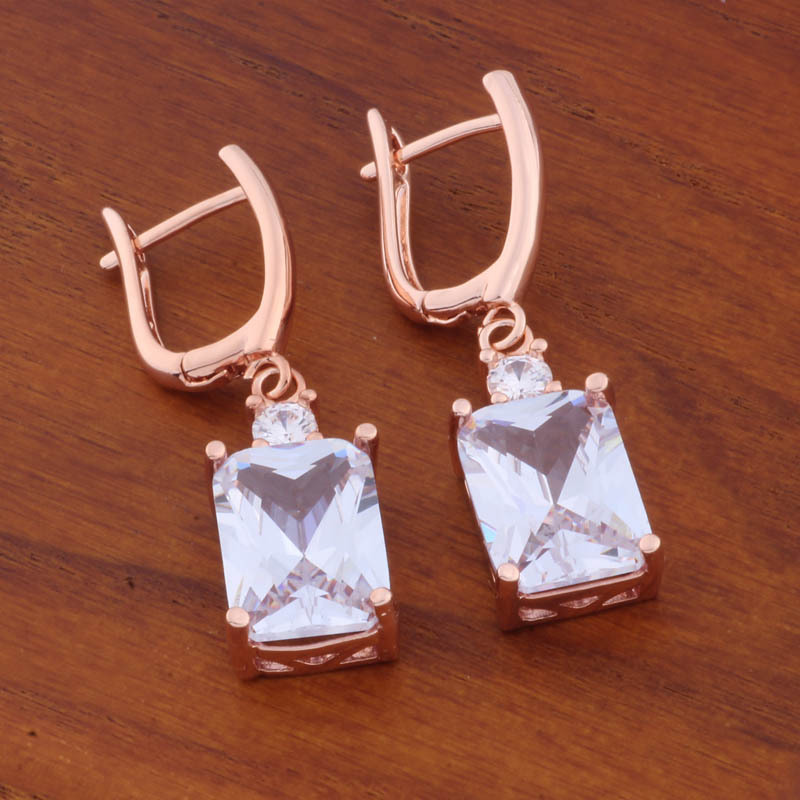 Stylish Vintage And Sophisticated Zircon Drop Earrings