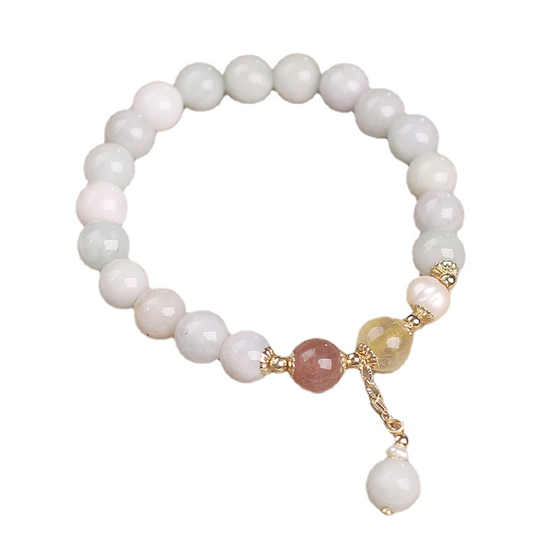Aquamarine Lucky Beads Bracelet Female Special-interest Design Crystal Wristband Bracelet