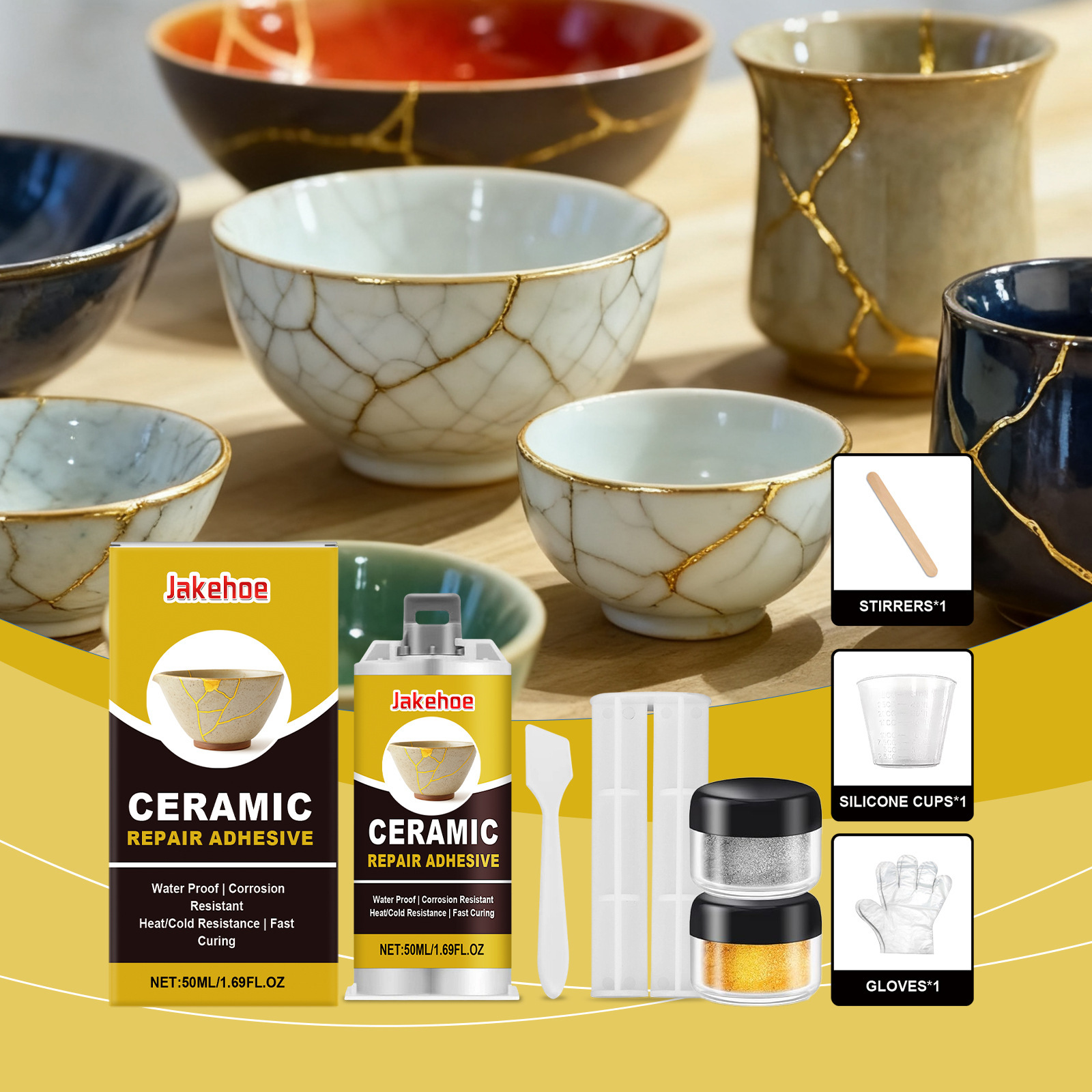 Adhesive Deep Bonding Ceramic Repair Kit